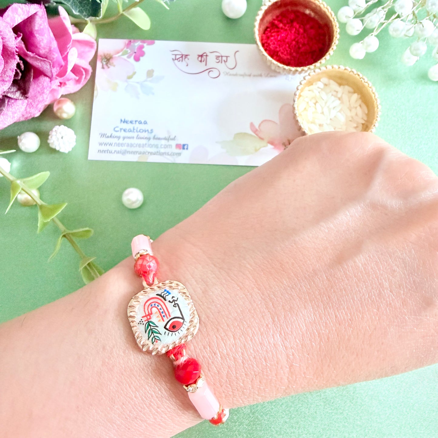 Handcrafted Evil Eye Protection Rakhi