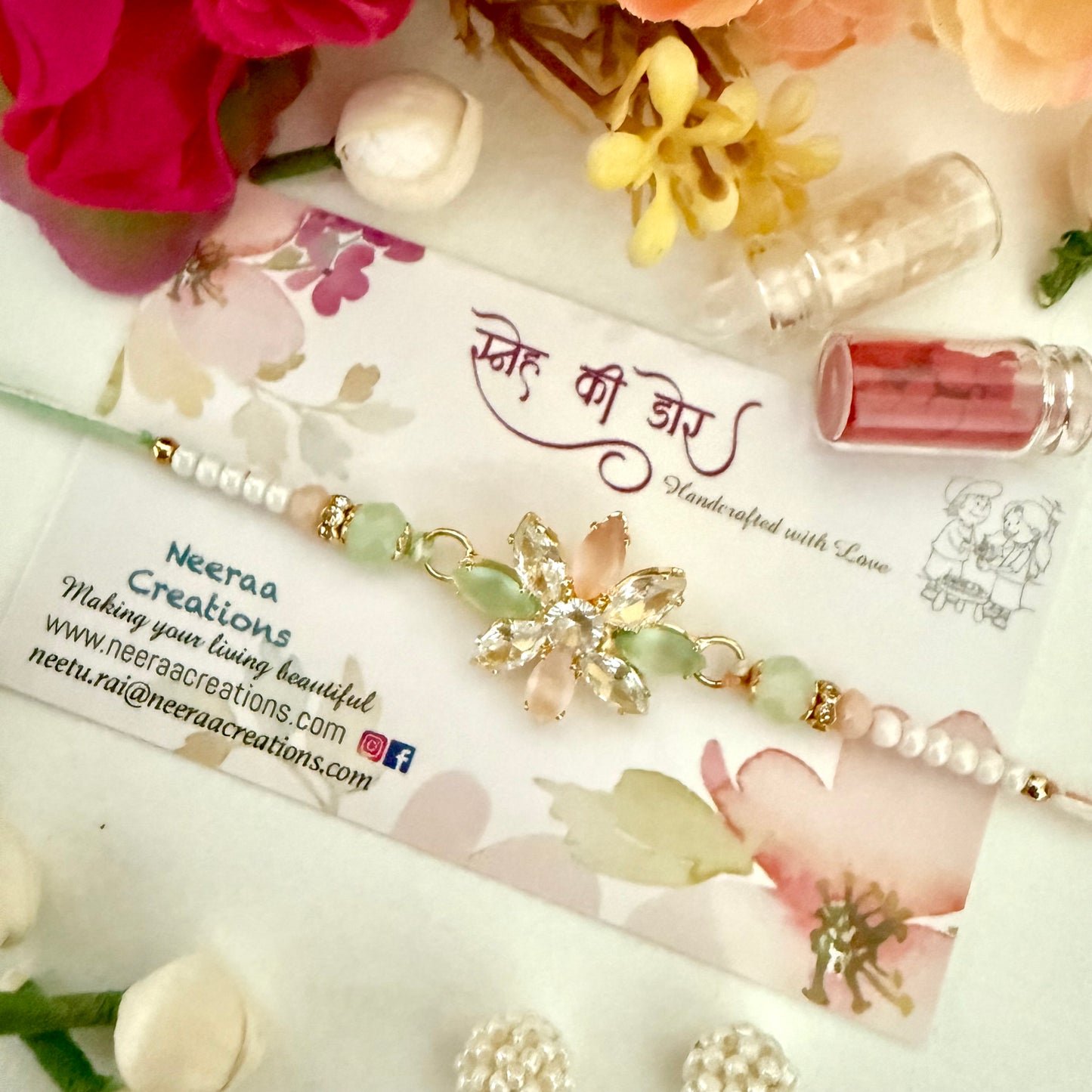 Radiant Stones Rakhi for Brother