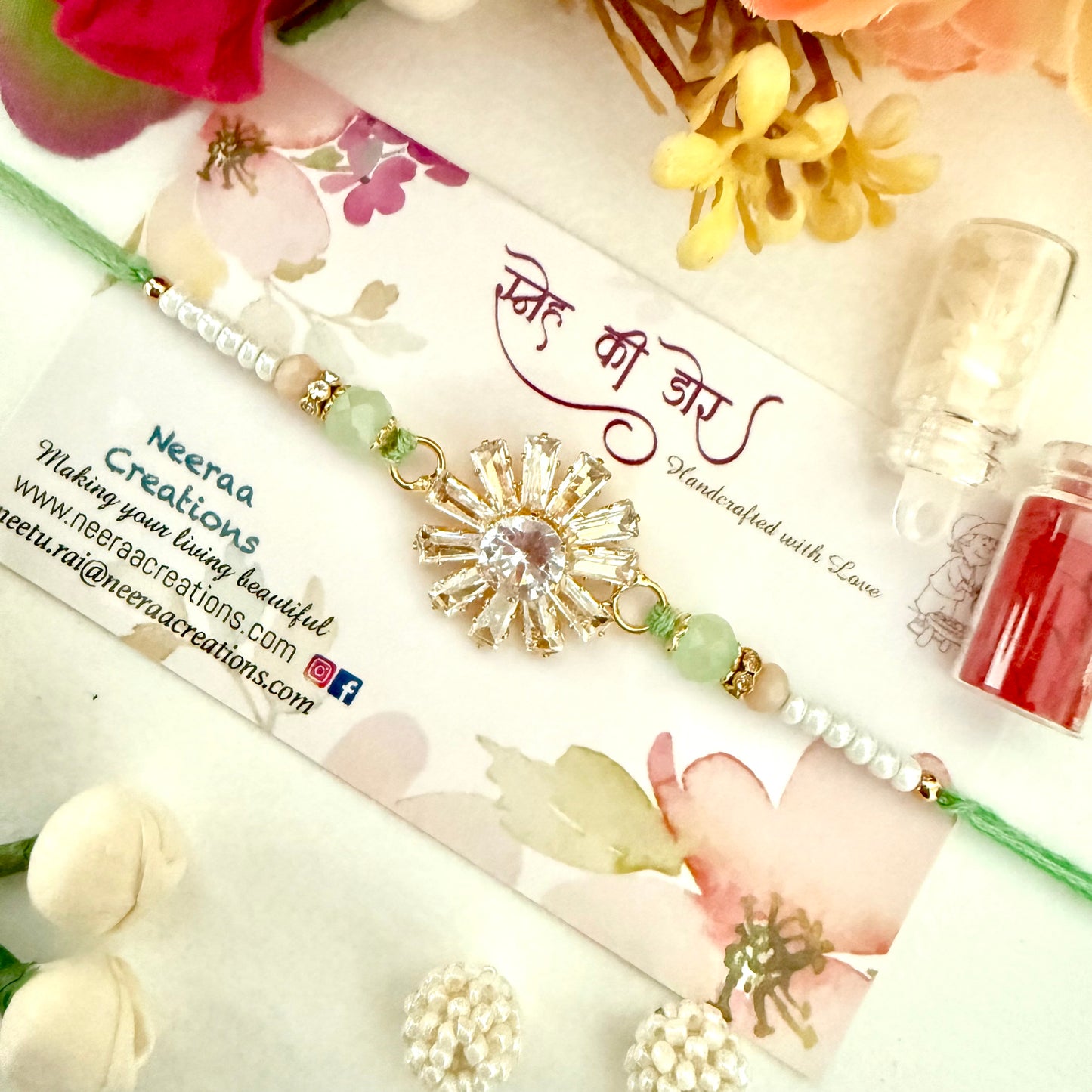 Radiant Stones Rakhi for Brother