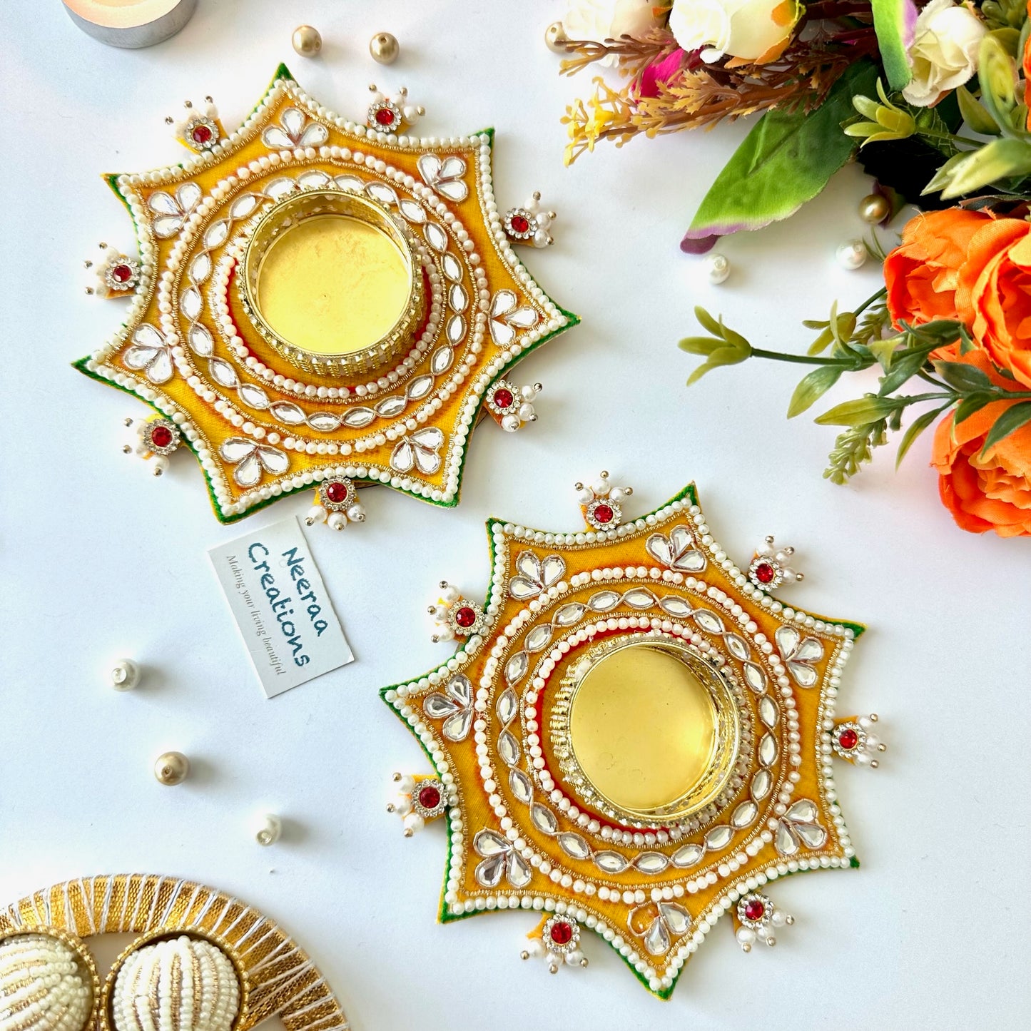 Festival Decoration Diyas - Set of 2