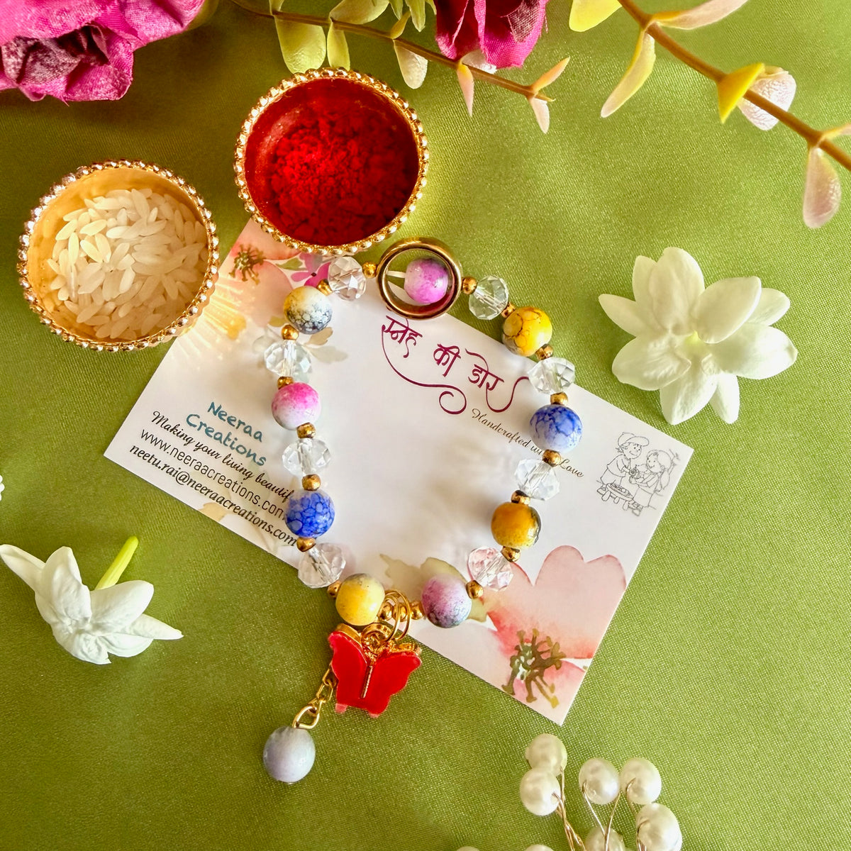 Enchanting Butterfly Charm Kids' Rakhi