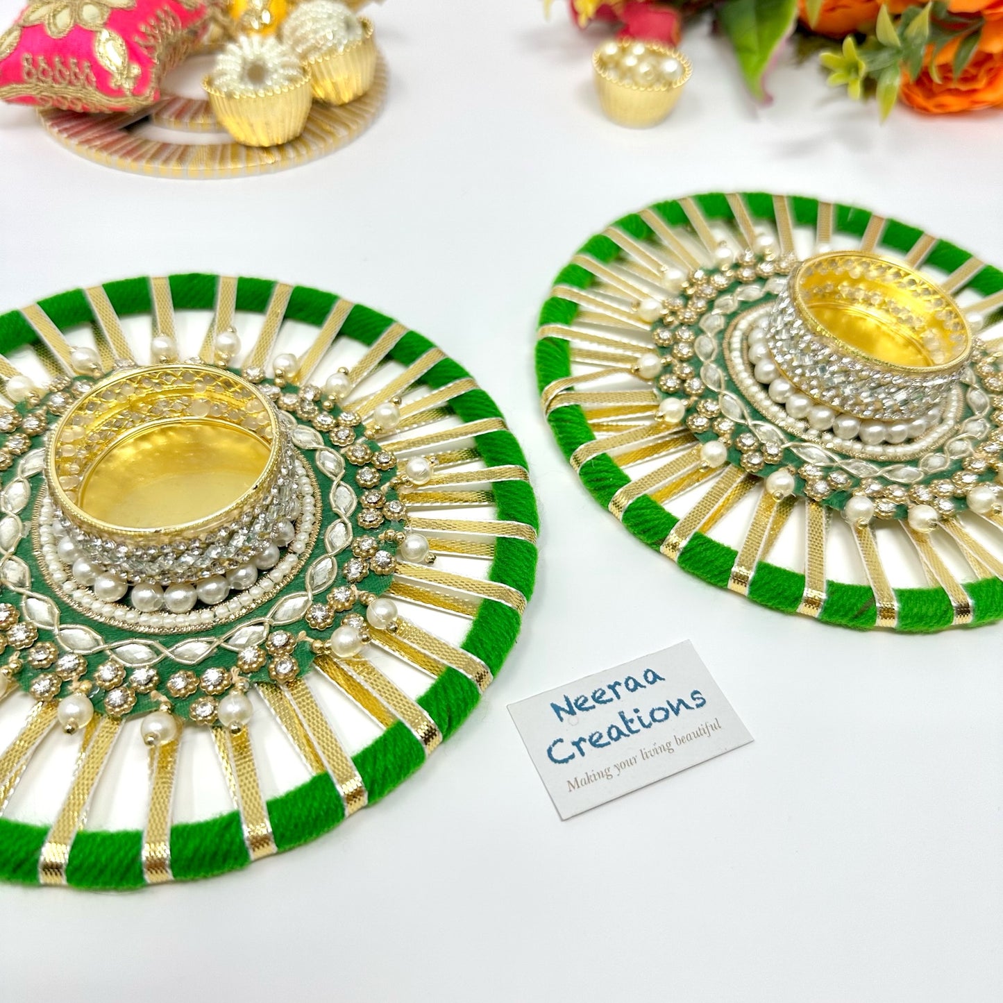 Festival Decoration Diyas - Set of 2
