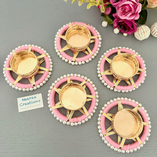 Decorative set of Tea-light holders (Set of 5)