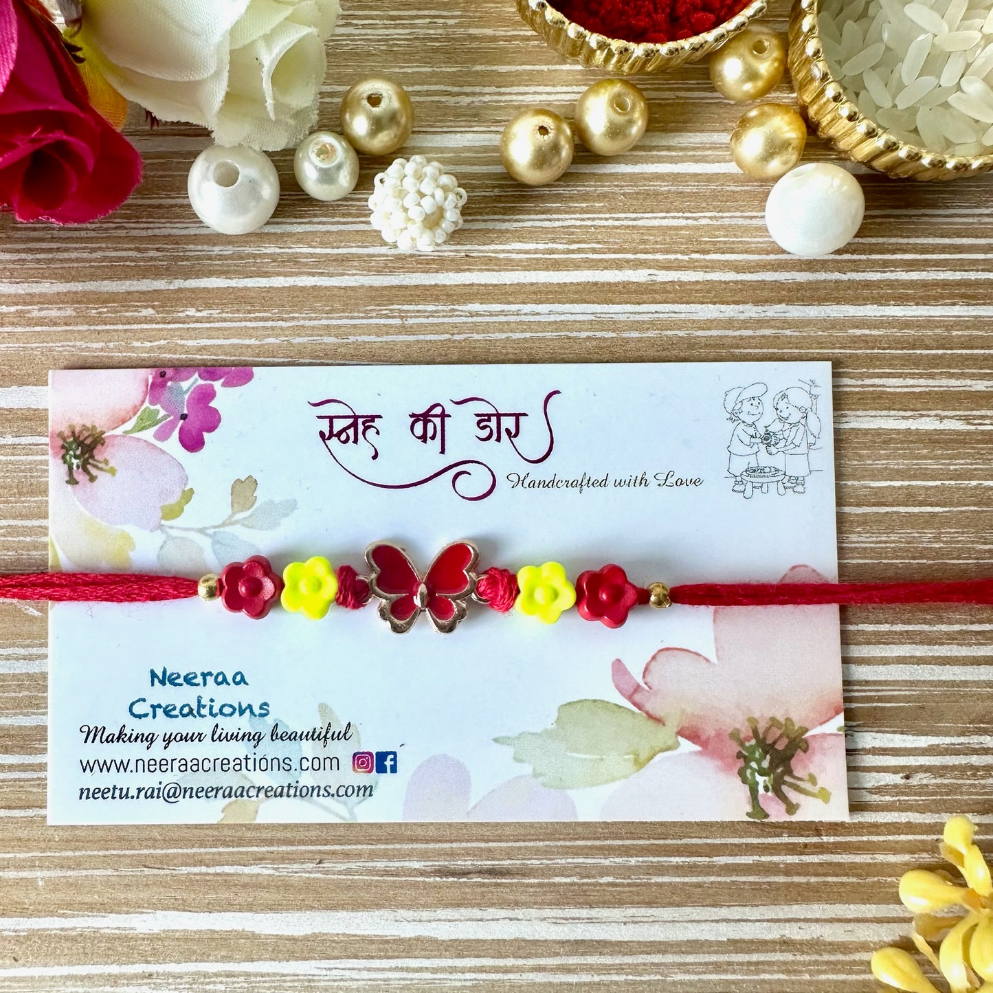 Rakhi for Kids - Butterfly design