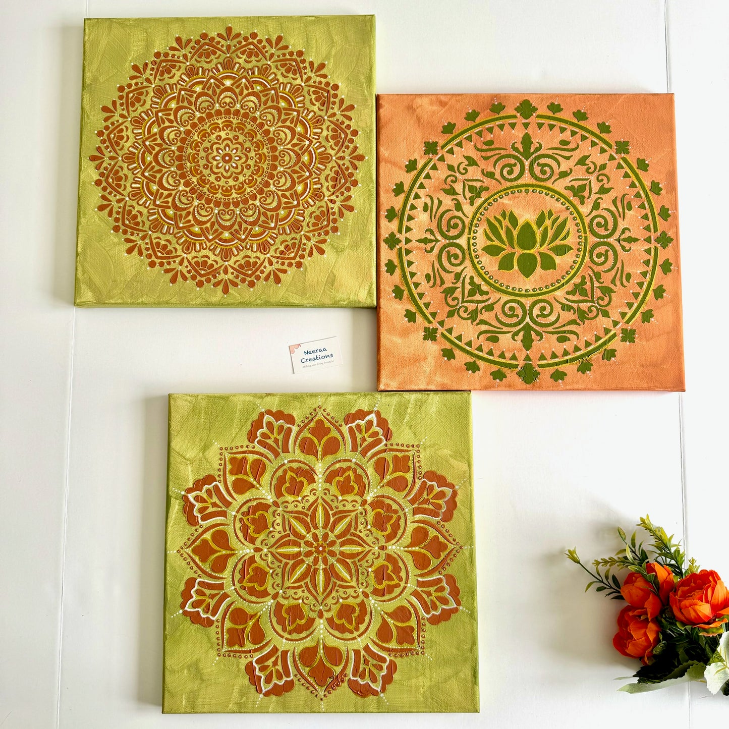 Serenity Mandala Wall Art Set