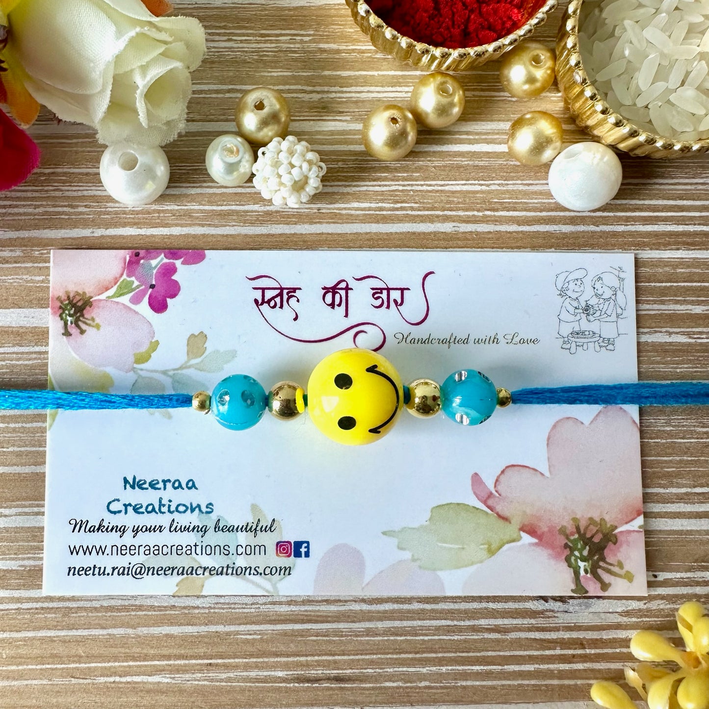 Smiley Rakhi for Kids