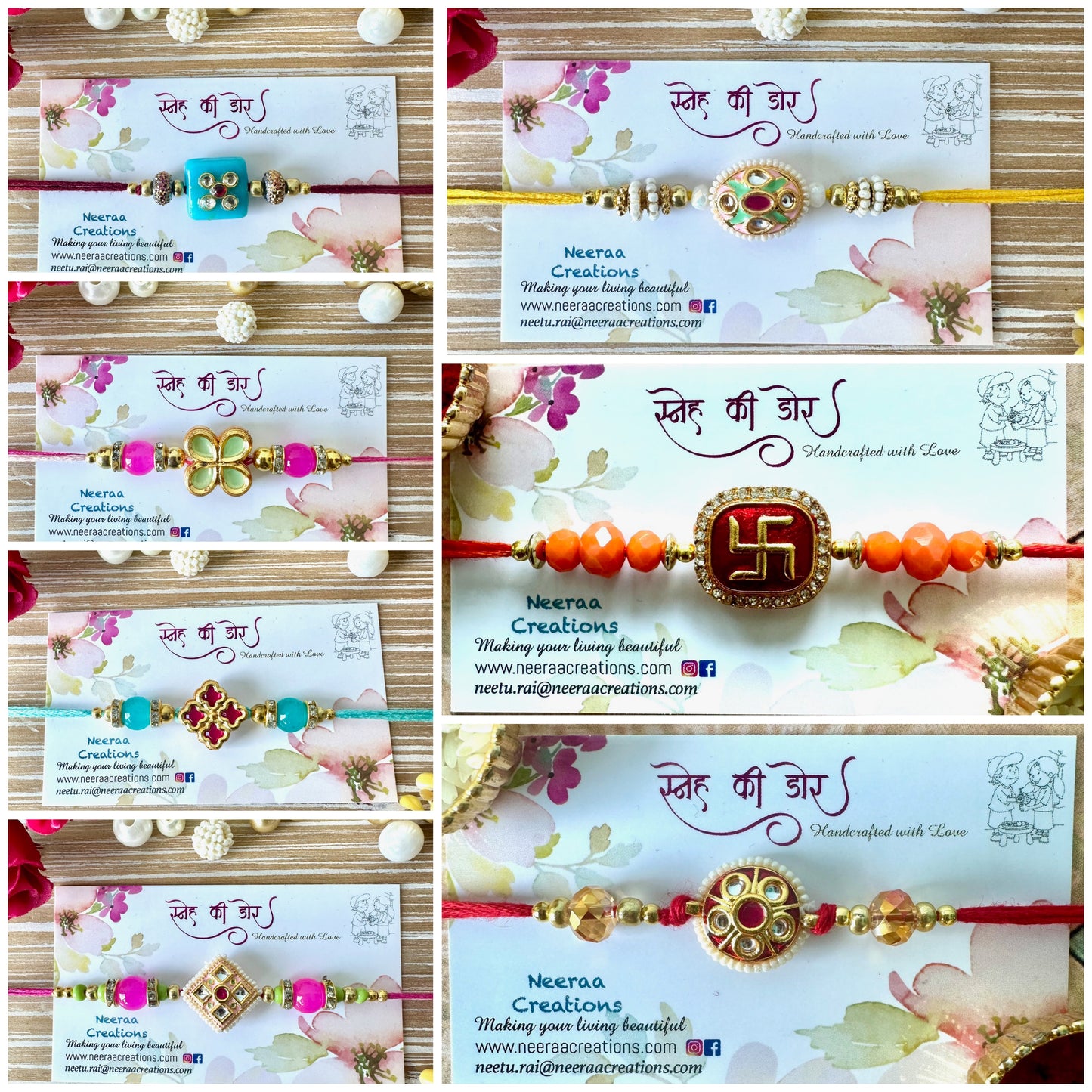Adorable Rakhis - Set of 7