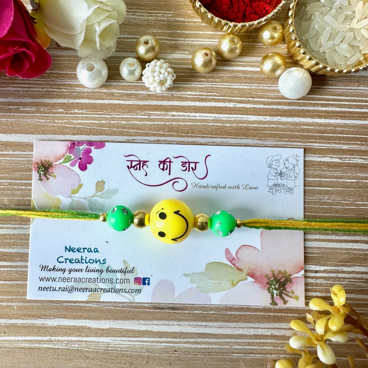 Smiley Rakhi for Kids