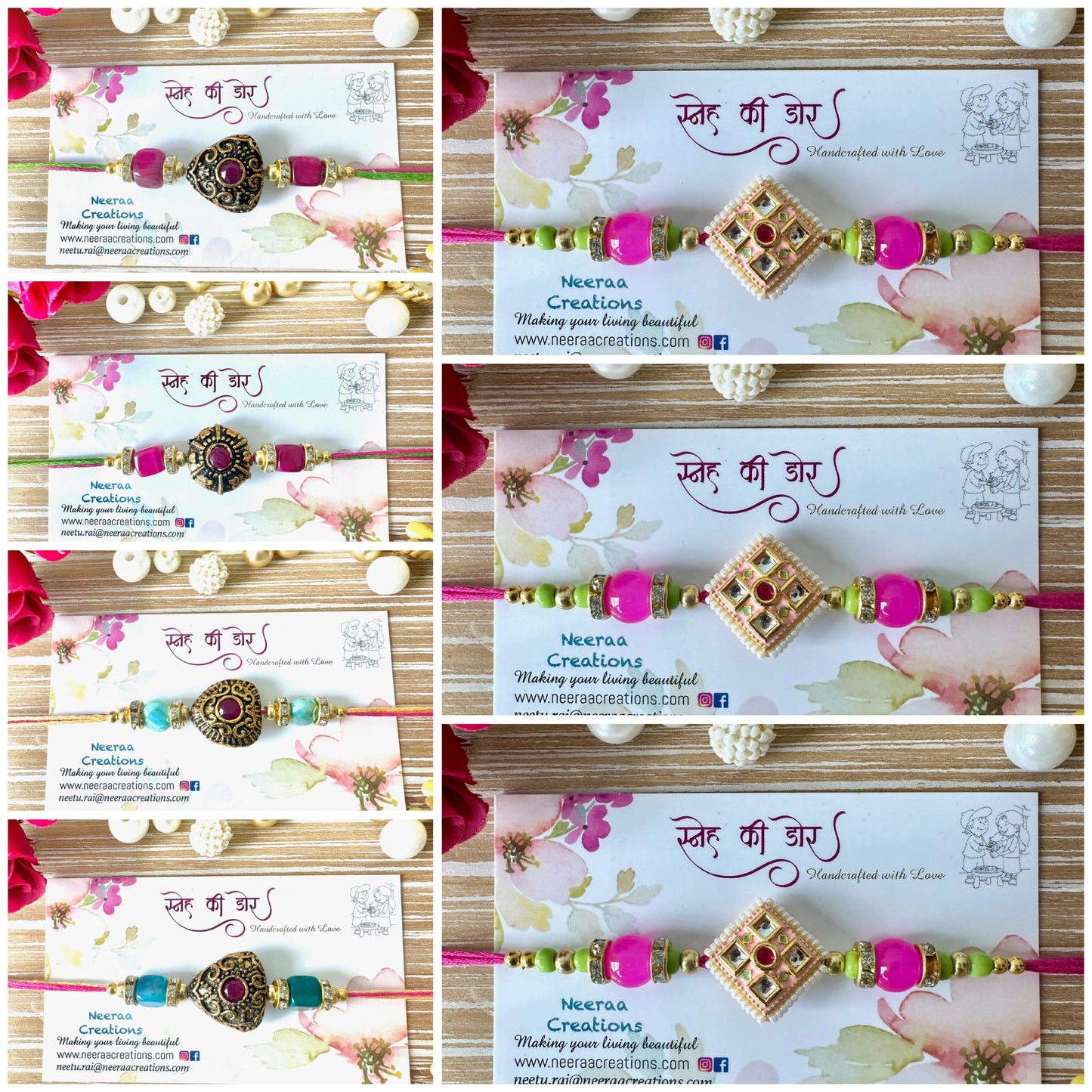 Adorable Rakhis - Set of 7