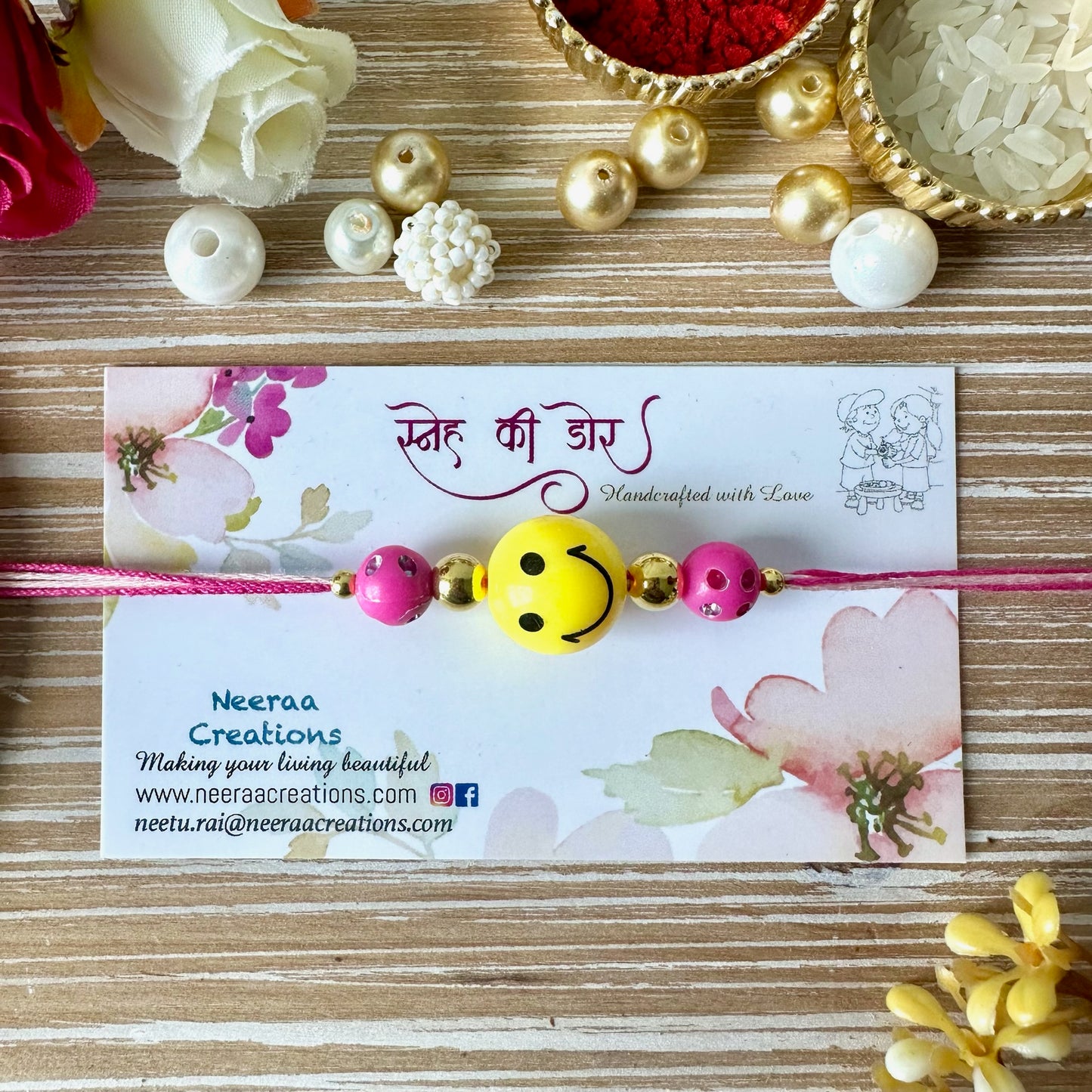 Smiley Rakhi for Kids