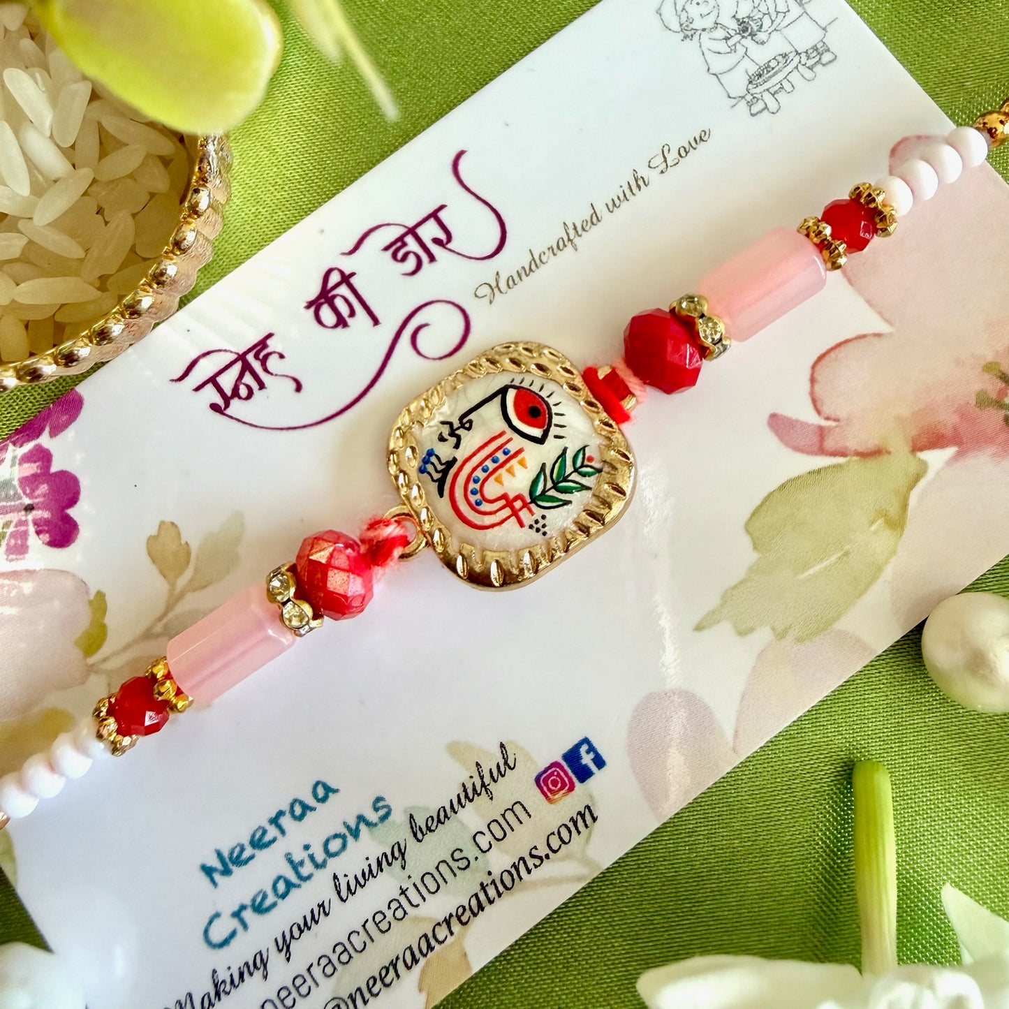 Handcrafted Evil Eye Protection Rakhi