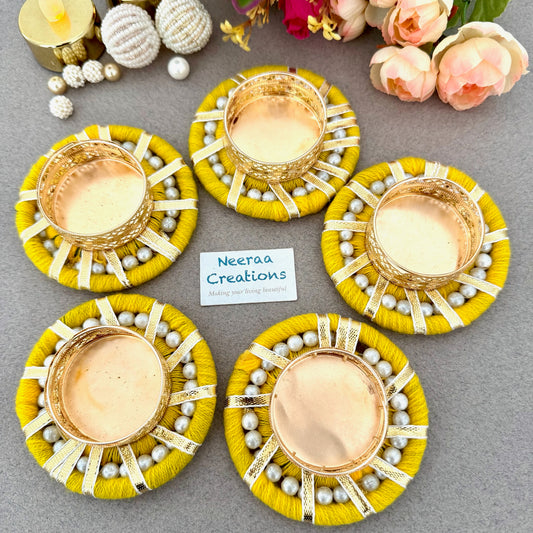 Decorative set of Tea-light holders (Set of 5)