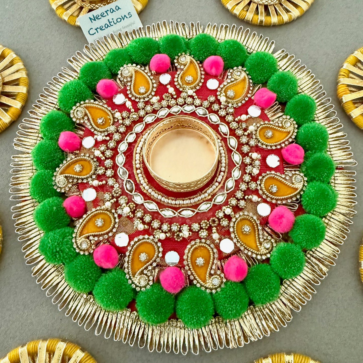Festive Rangoli Tealight Decoration Set