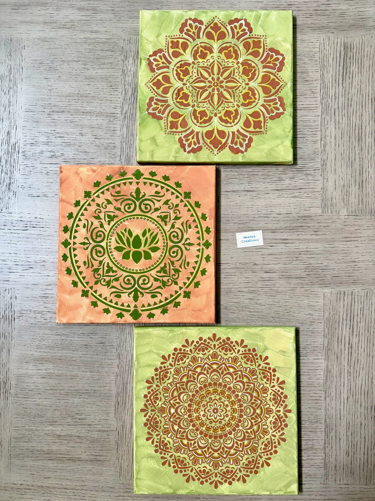 Serenity Mandala Wall Art Set