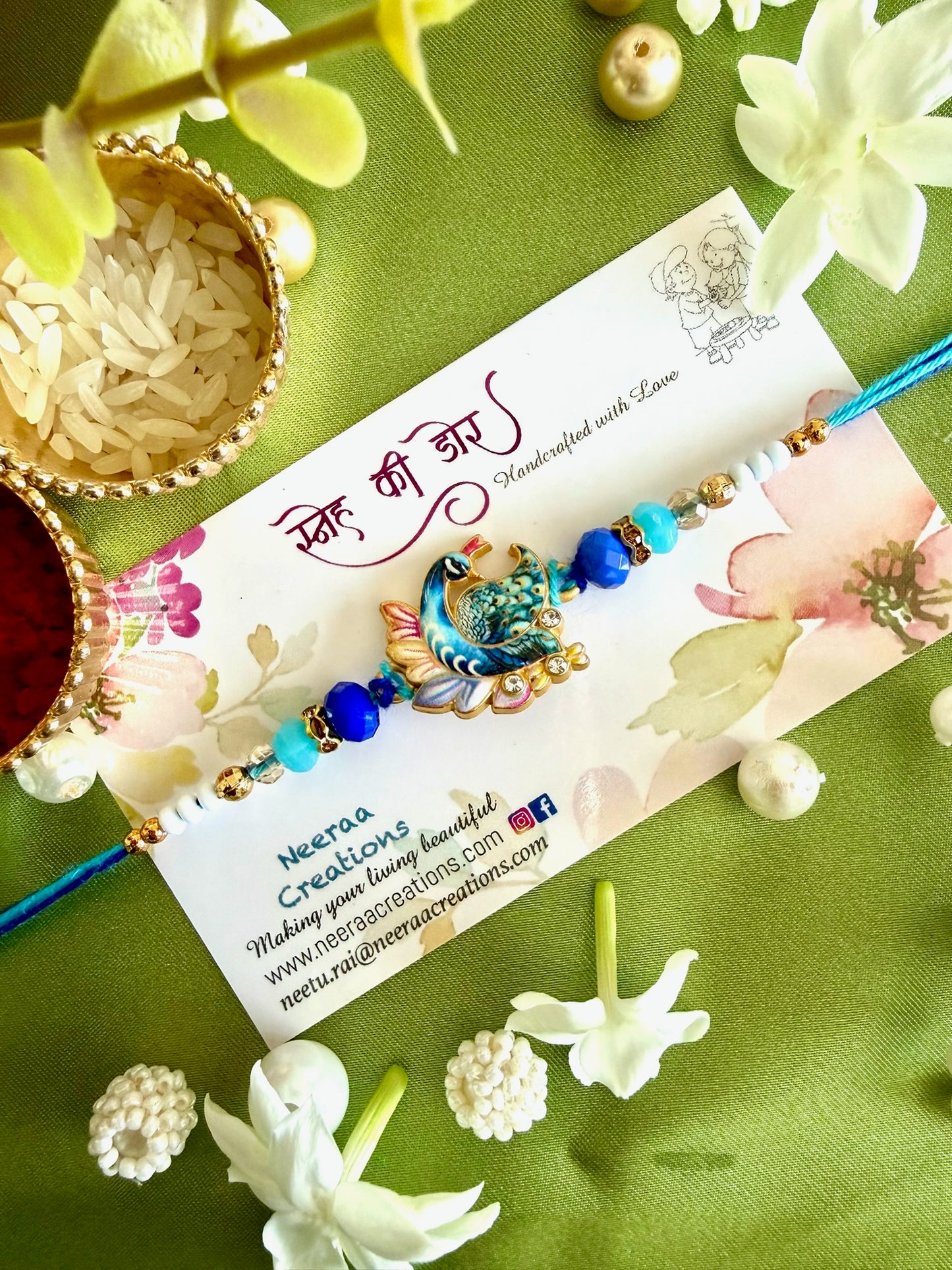 Peacock Elegance Rakhi