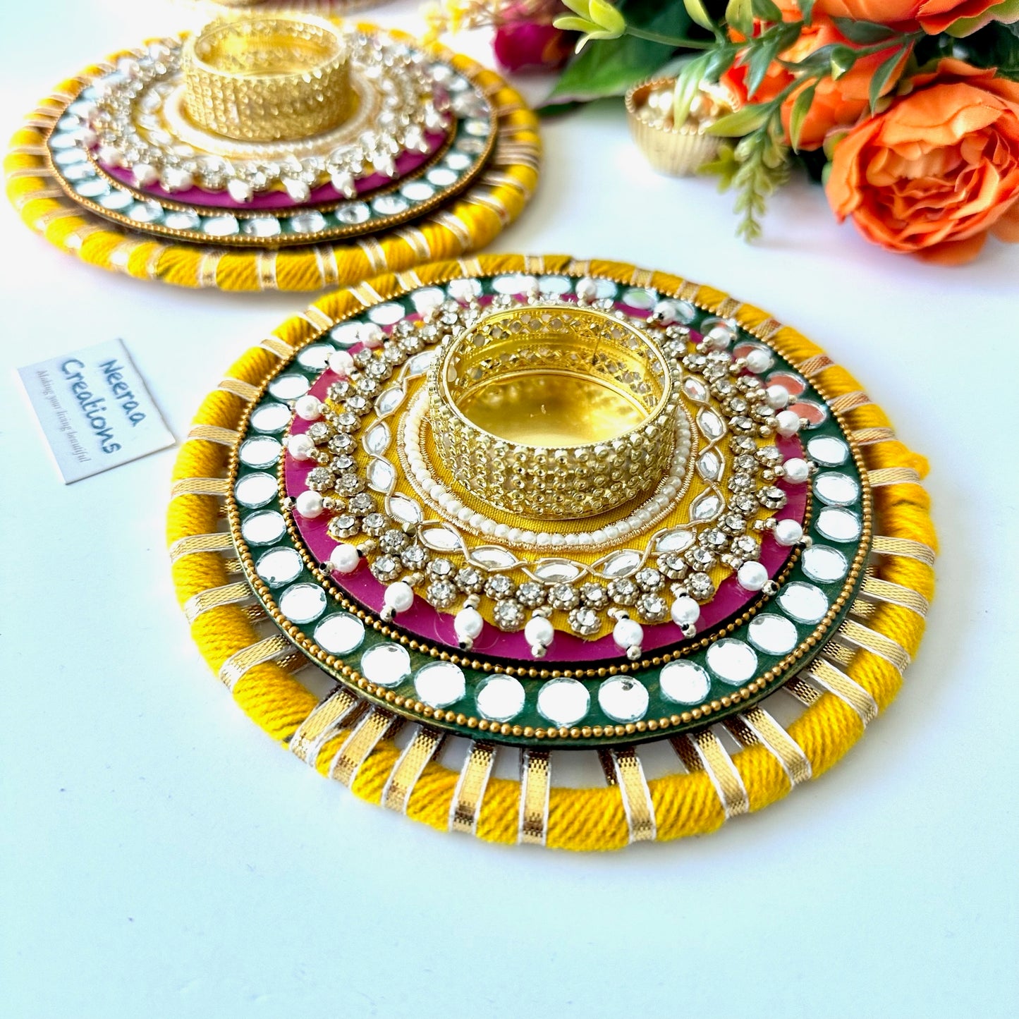 Festival Decoration Diyas - Set of 2