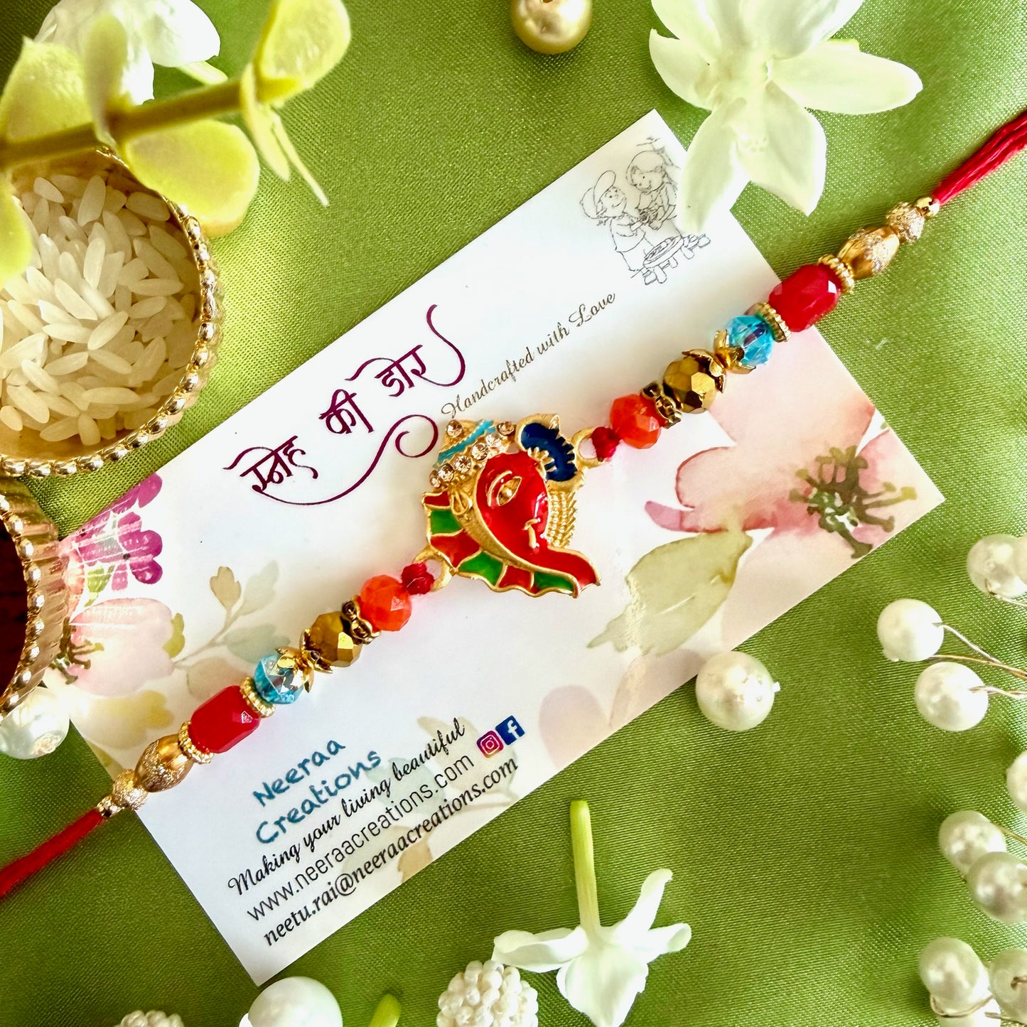 Ganesha Blessing Rakhi