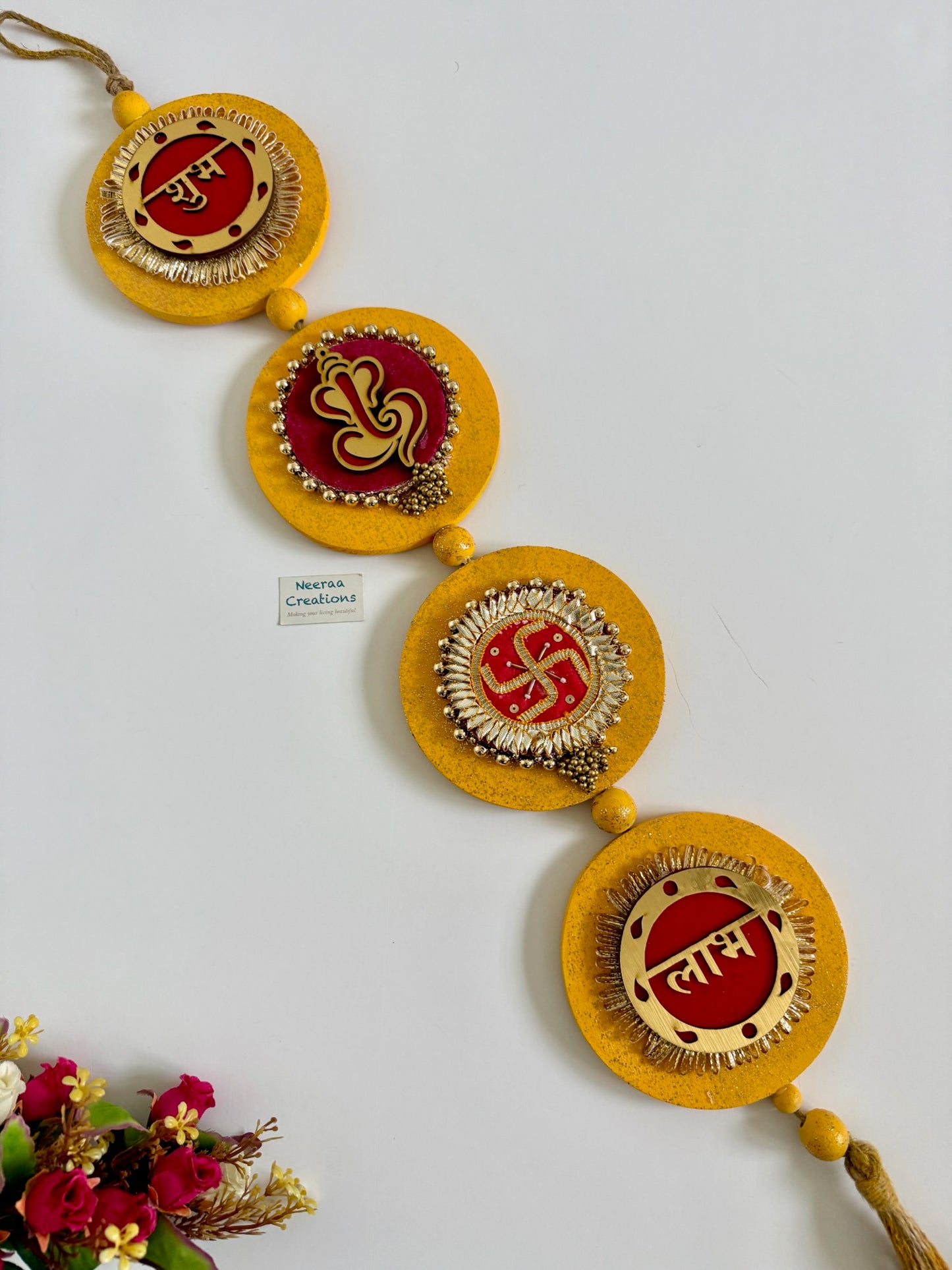 Shubh Labh Ganesha Swastik Hanging