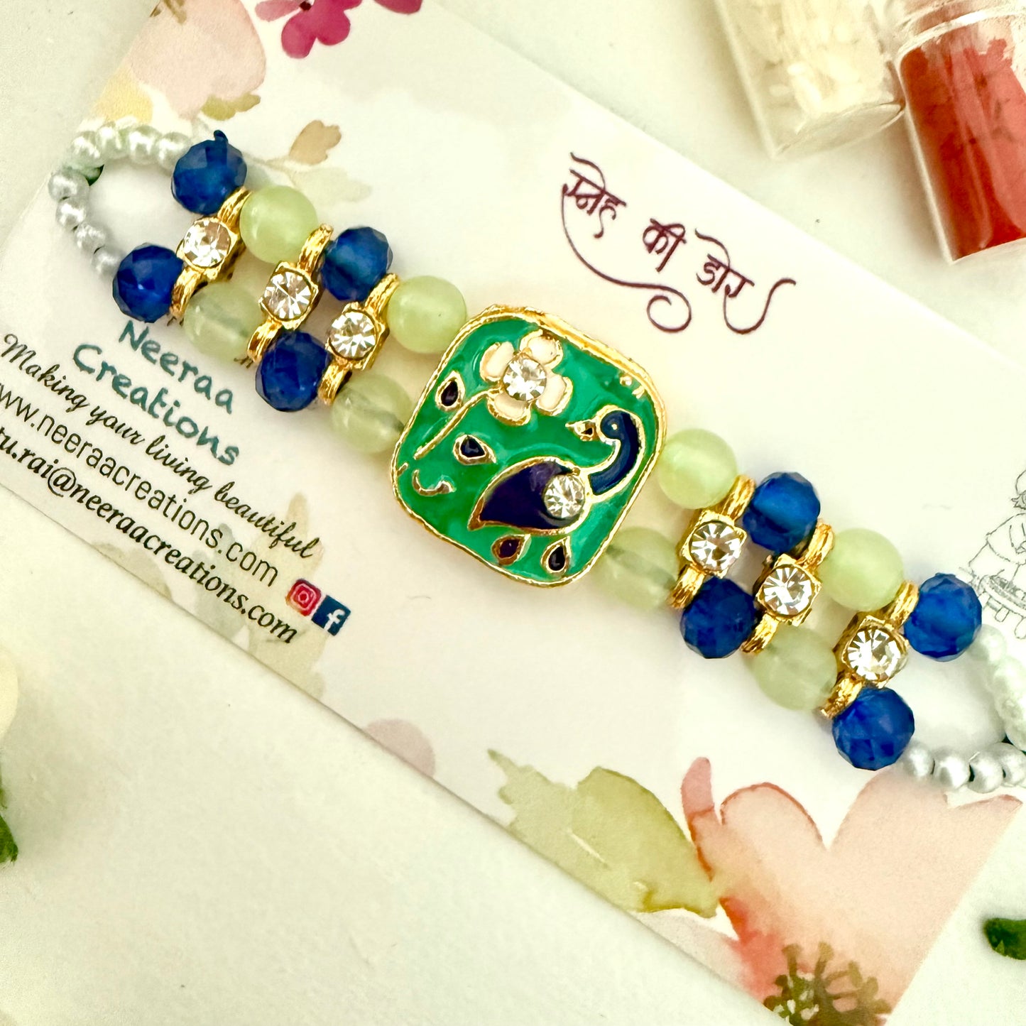 Vibrant Brother Rakhi with Peacock Design