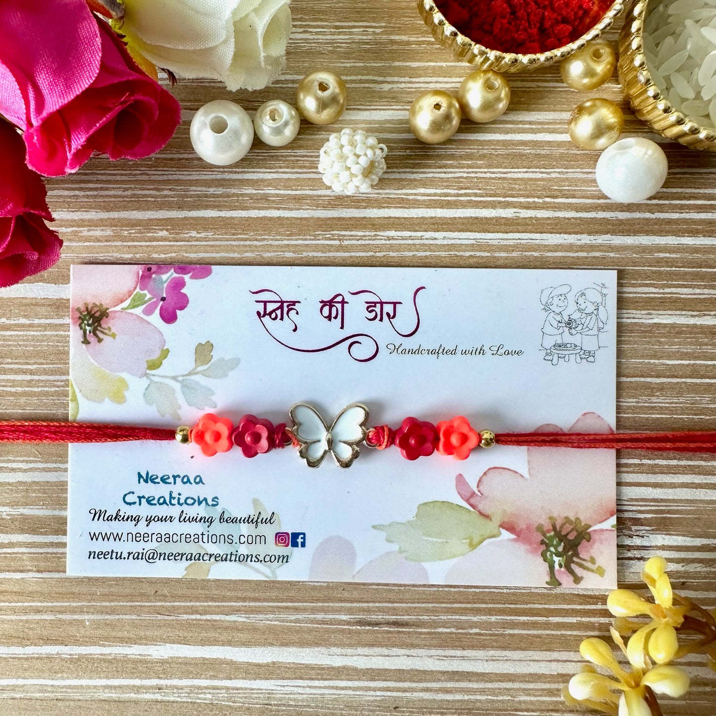 Rakhi for Kids - Butterfly design