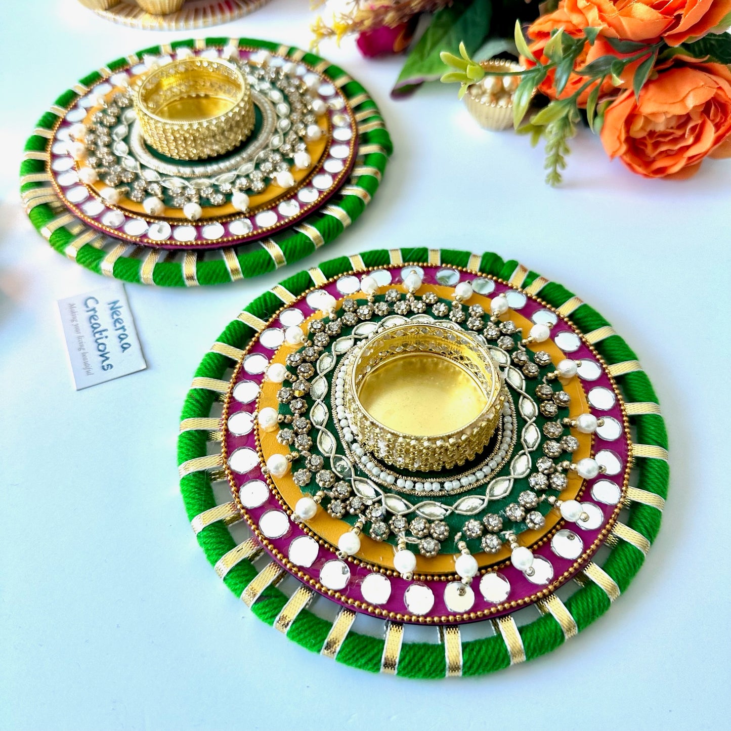 Festival Decoration Diyas - Set of 2