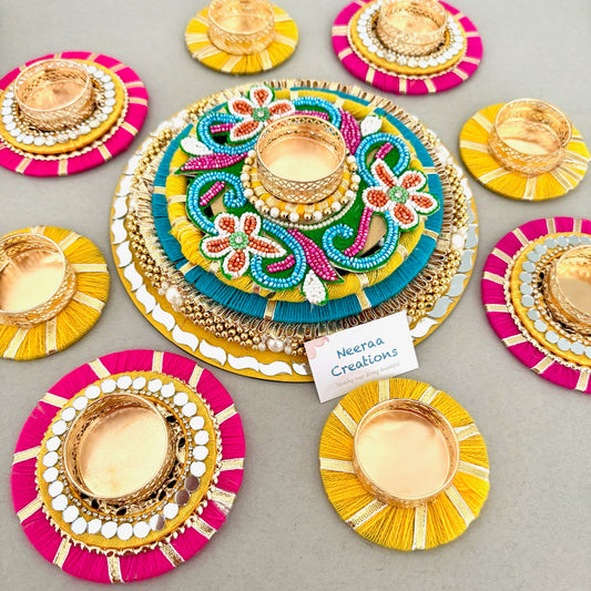 Festive Rangoli Tealight Decoration Set