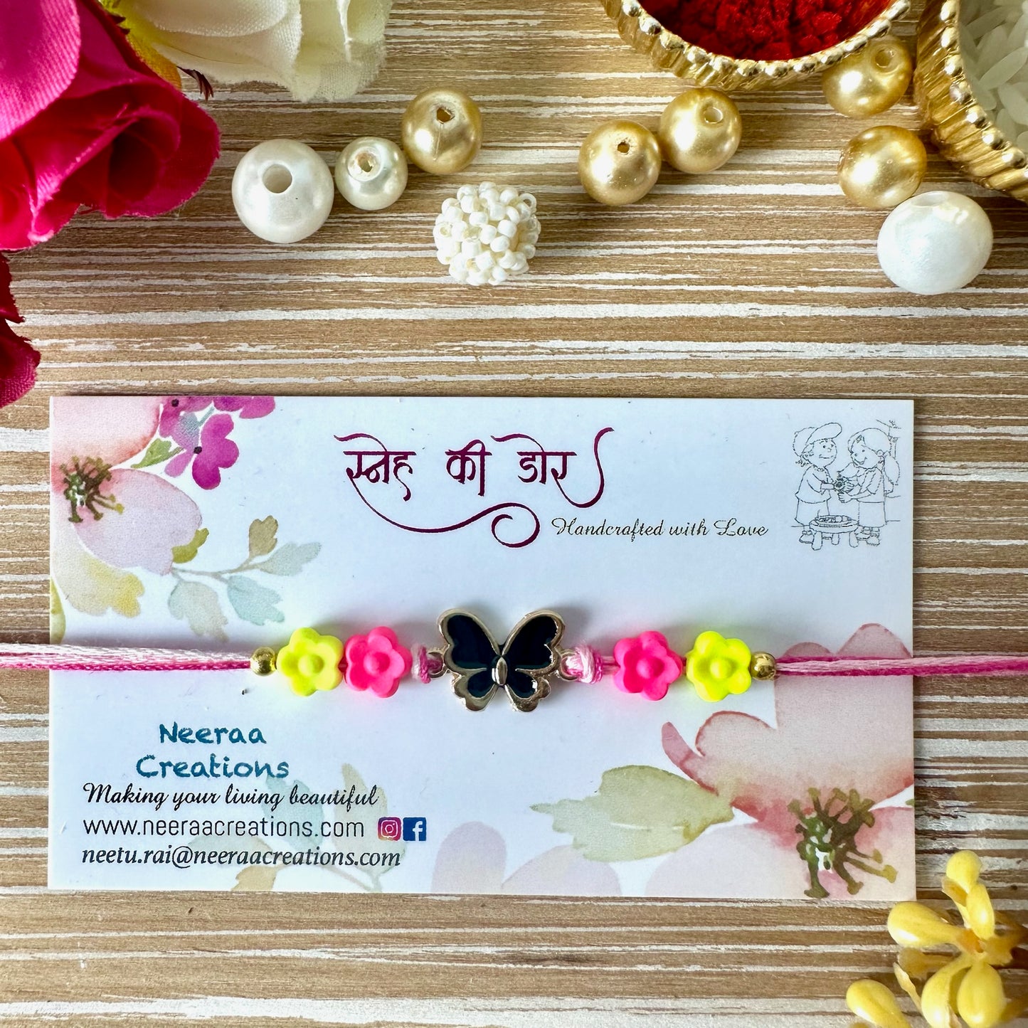 Rakhi for Kids - Butterfly design