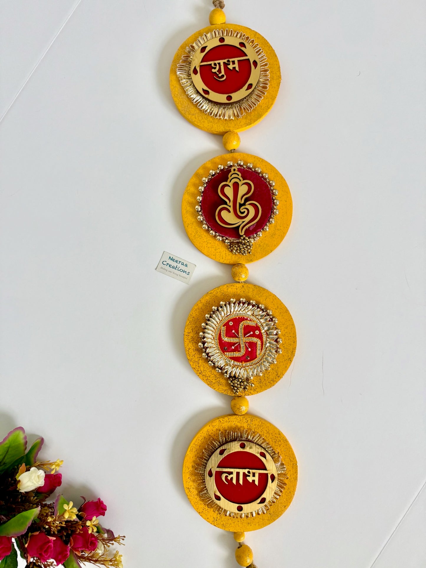Shubh Labh Ganesha Swastik Hanging