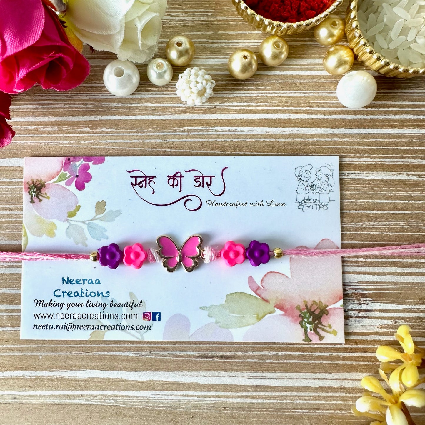 Rakhi for Kids - Butterfly design