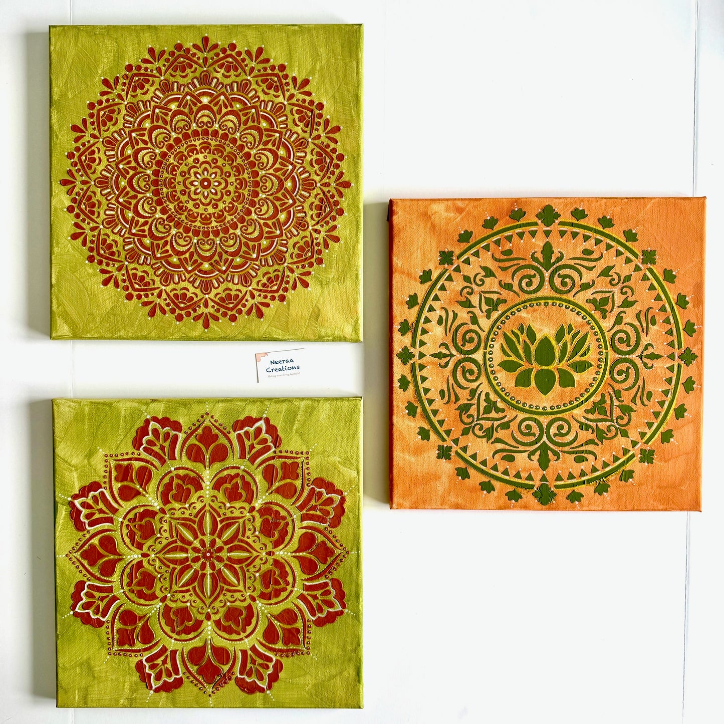 Serenity Mandala Wall Art Set