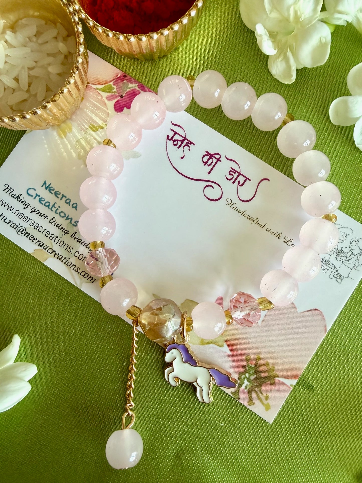 Whimsical Unicorn Charm Kids' Rakhi