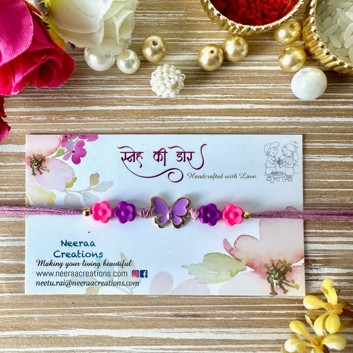 Rakhi for Kids - Butterfly design