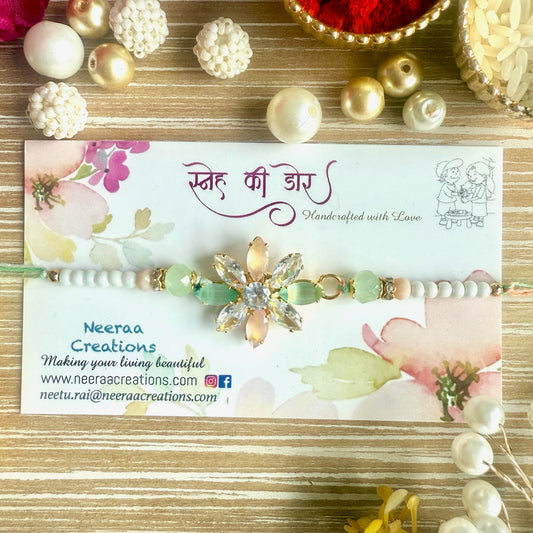 Radiant Stones Rakhi for Brother