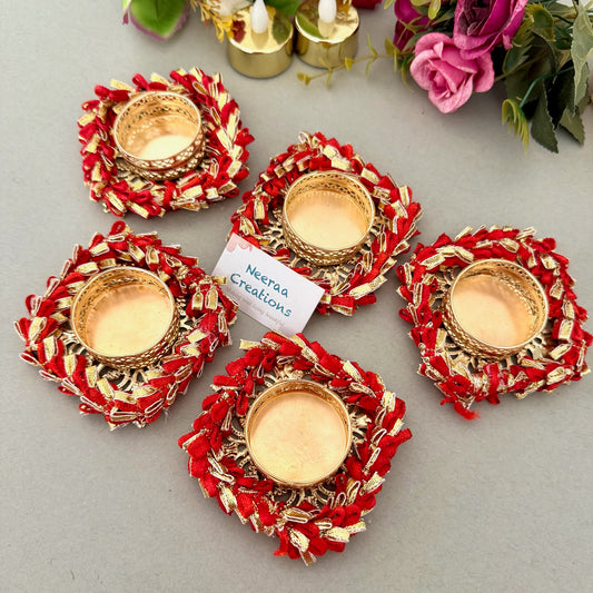 Decorative set of Tea-light holders (Set of 5)