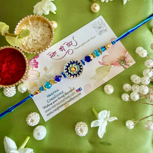 Radiant Sun and Evil Eye Rakhi