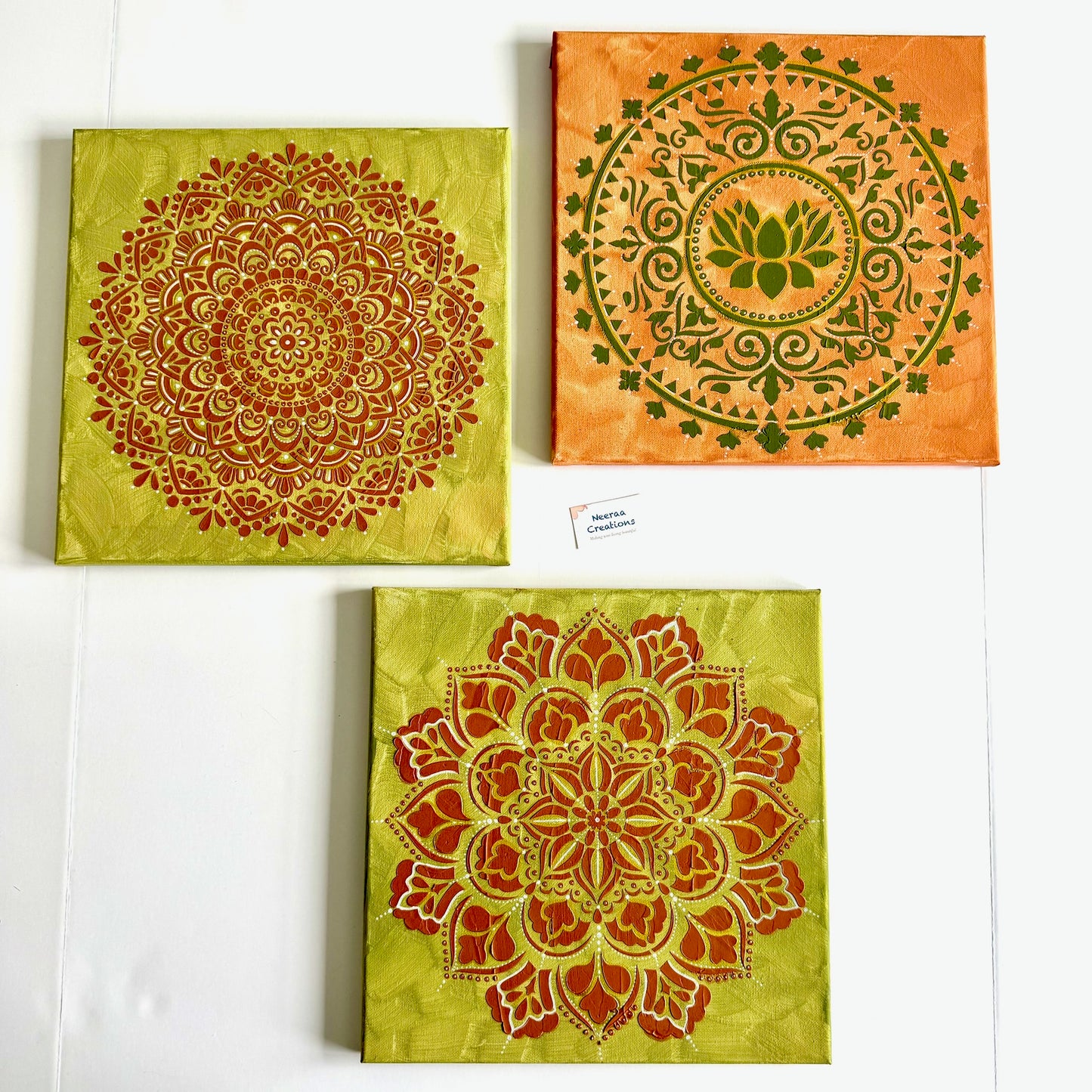 Serenity Mandala Wall Art Set