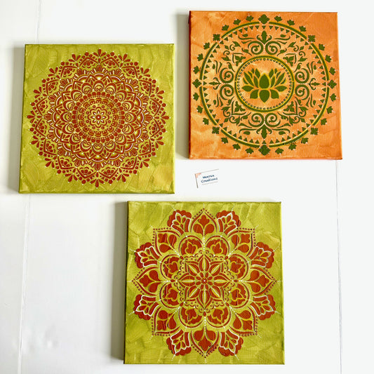 Serenity Mandala Wall Art Set