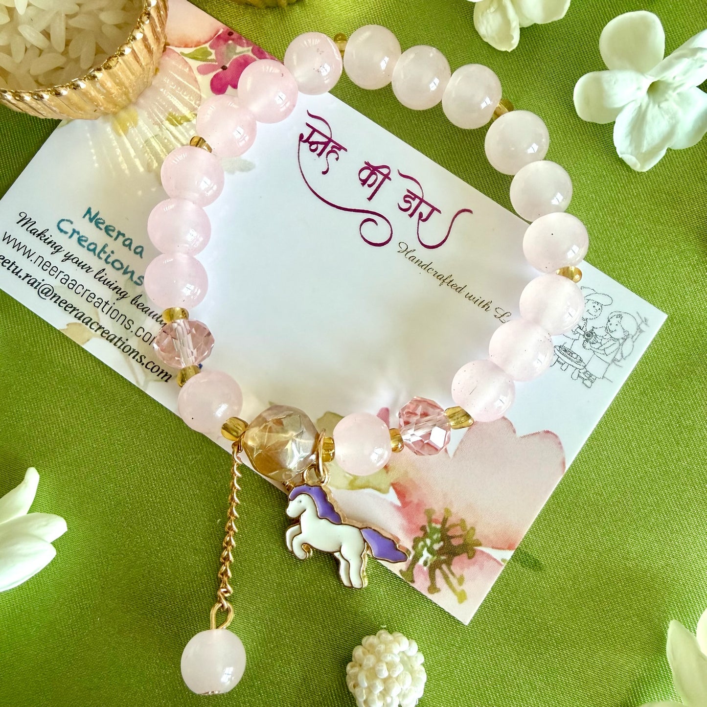 Whimsical Unicorn Charm Kids' Rakhi