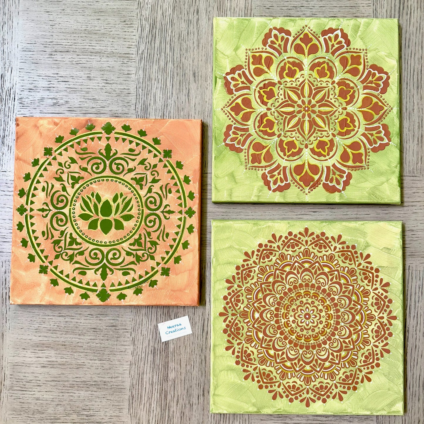 Serenity Mandala Wall Art Set