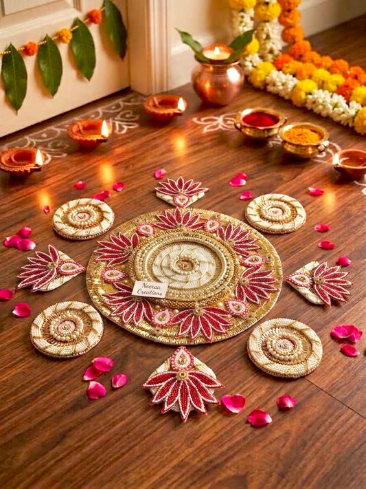 Royal Lotus Rangoli Set