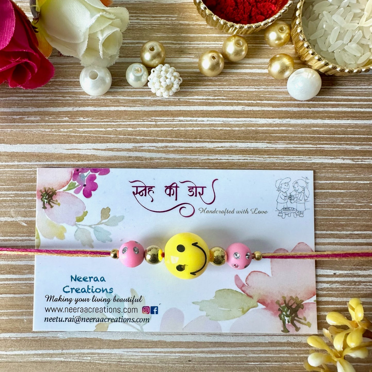 Smiley Rakhi for Kids