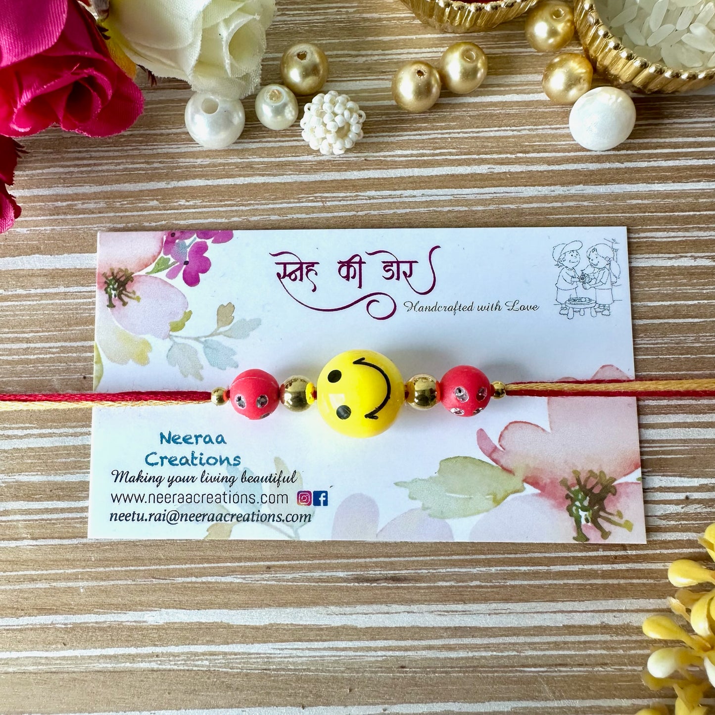 Smiley Rakhi for Kids