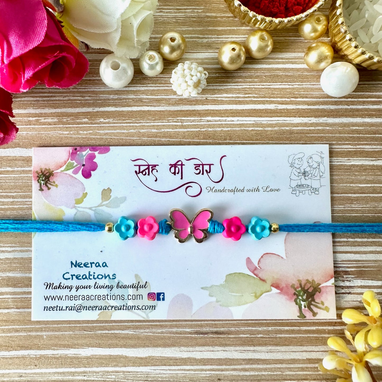 Rakhi for Kids - Butterfly design