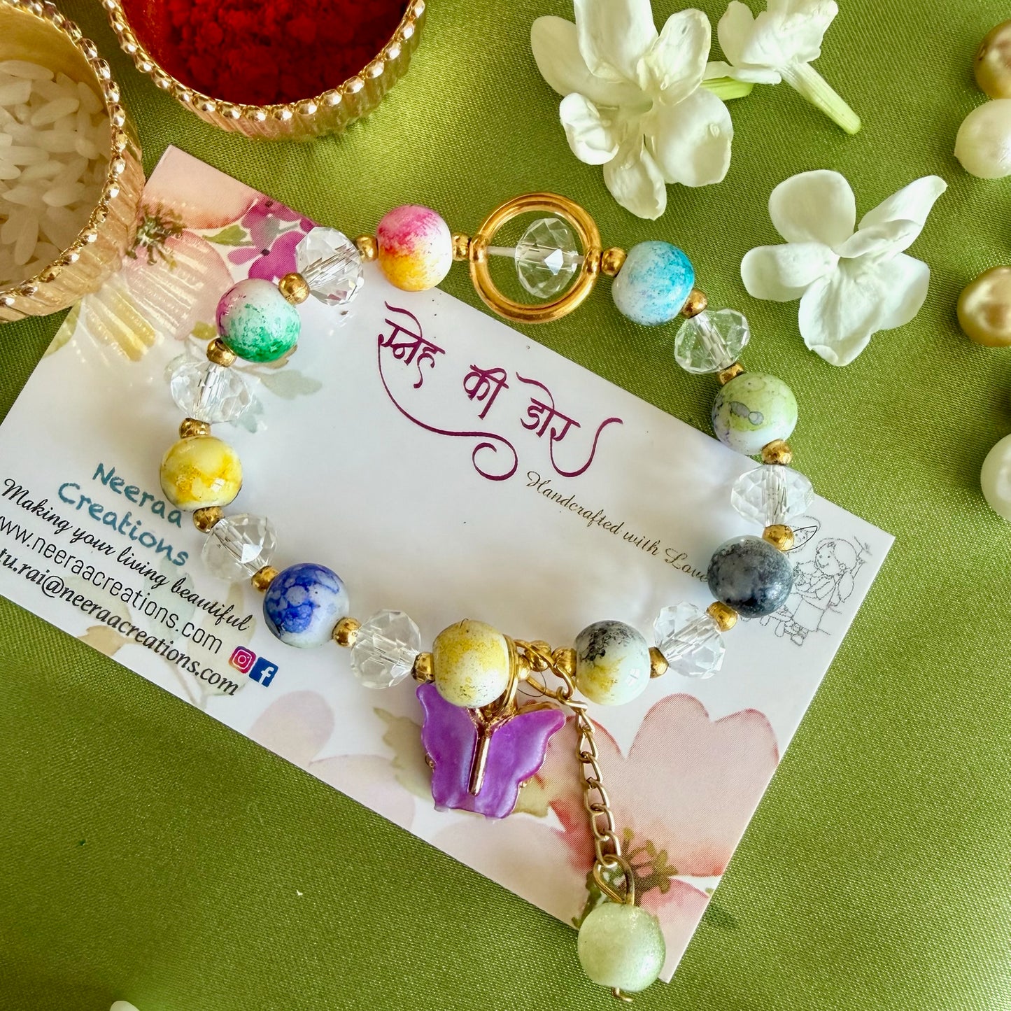 Enchanting Butterfly Charm Kids' Rakhi