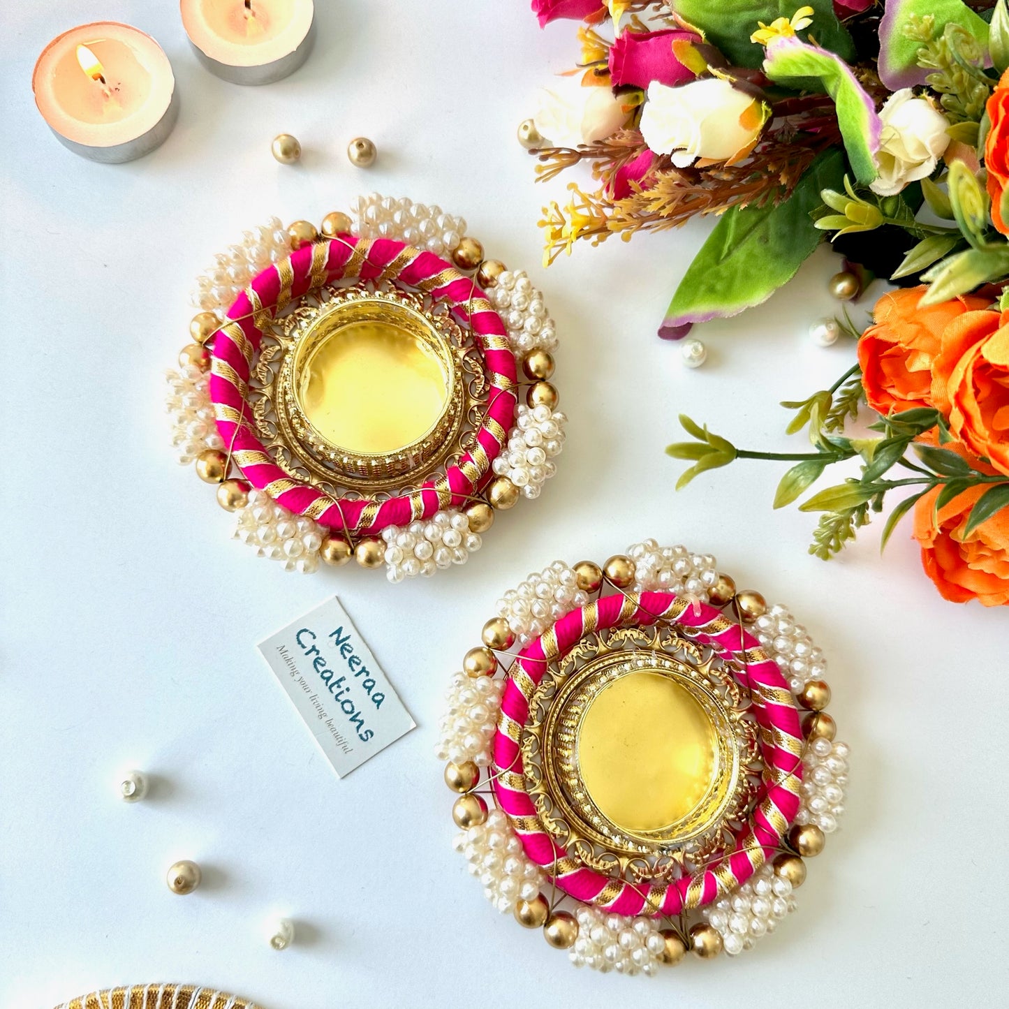 Festival Decoration Diyas - Set of 2