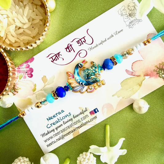 Peacock Elegance Rakhi