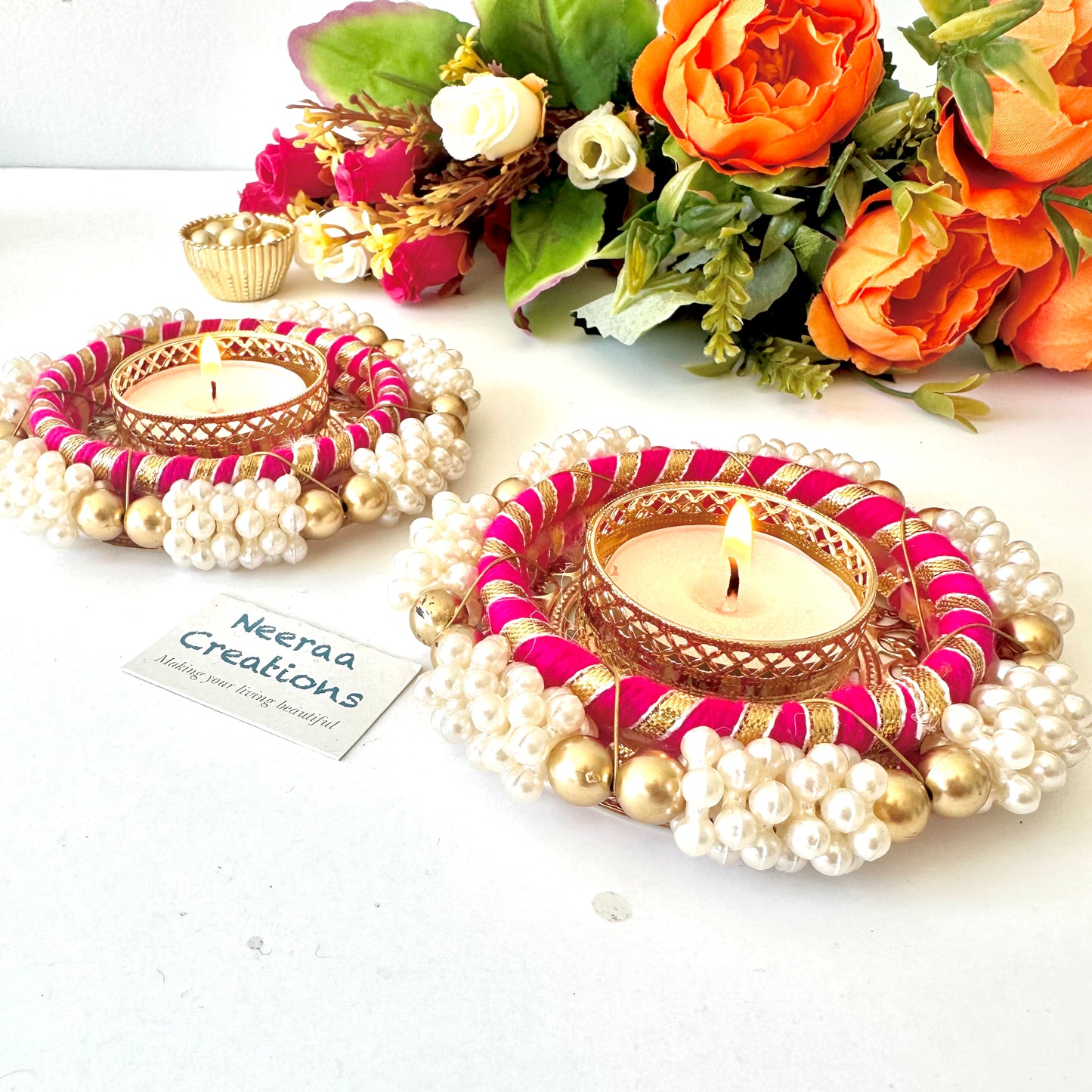 Festival Decoration Diyas - Set of 2