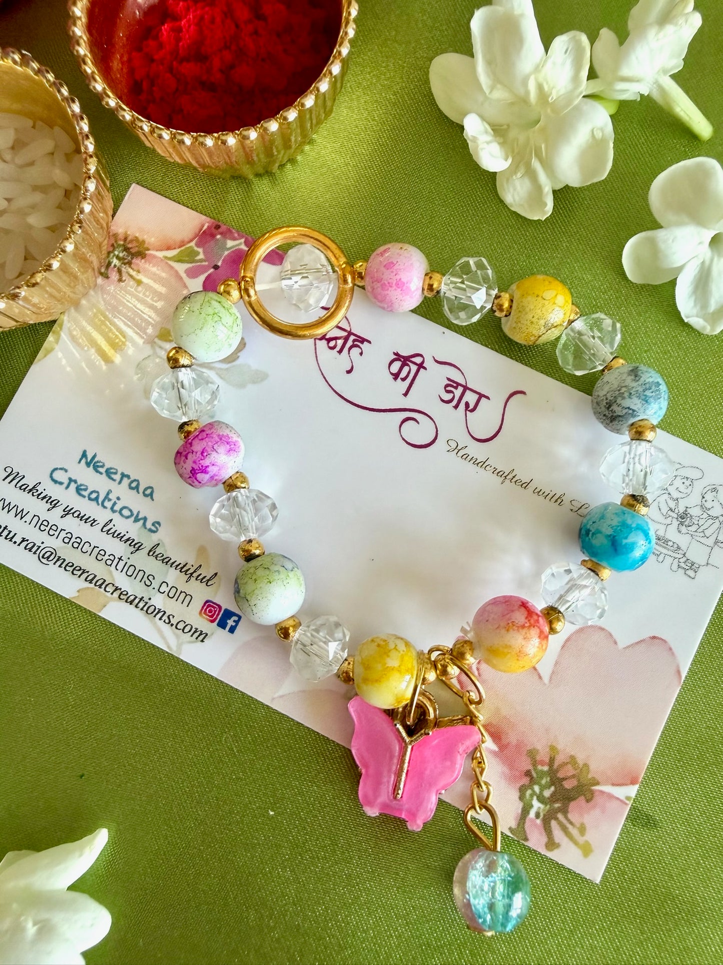Enchanting Butterfly Charm Kids' Rakhi