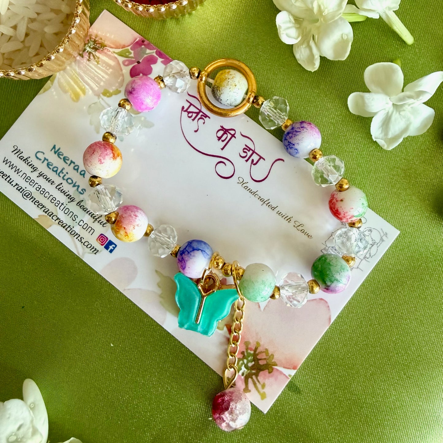 Enchanting Butterfly Charm Kids' Rakhi