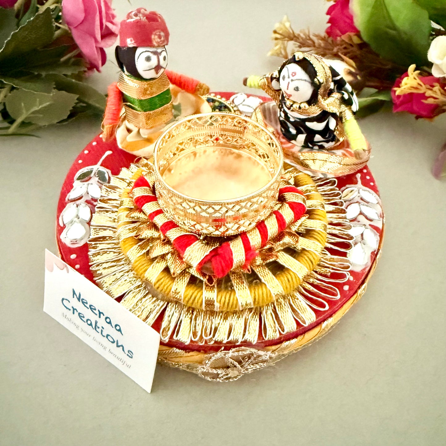 Puppet couple Tea light holder